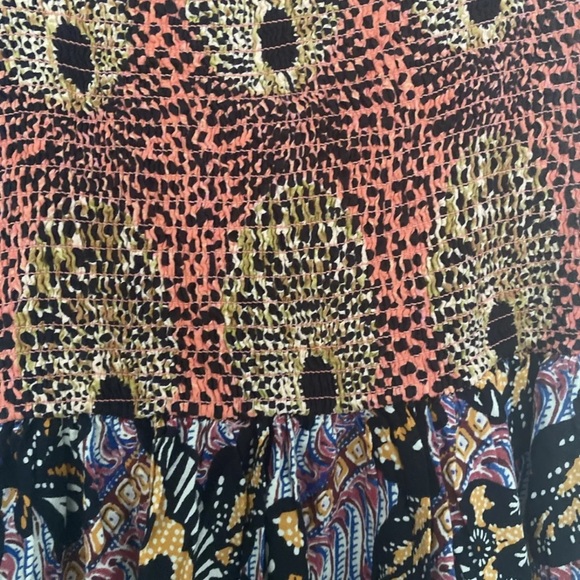 Anthropologie Jamila Smocked Maxi Print Dress ~ Size M - Picture 12 of 12